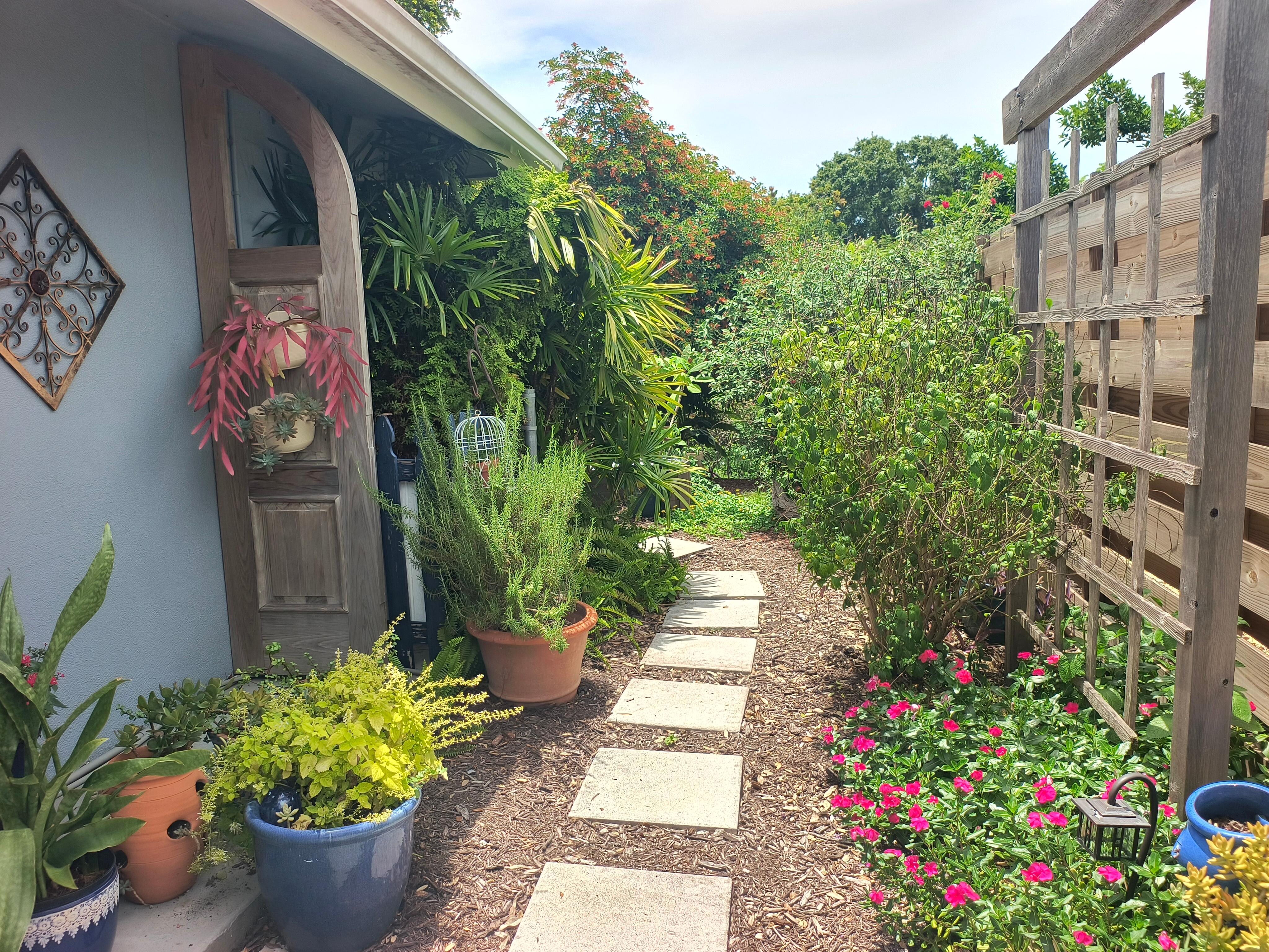 Walkway to apartment
