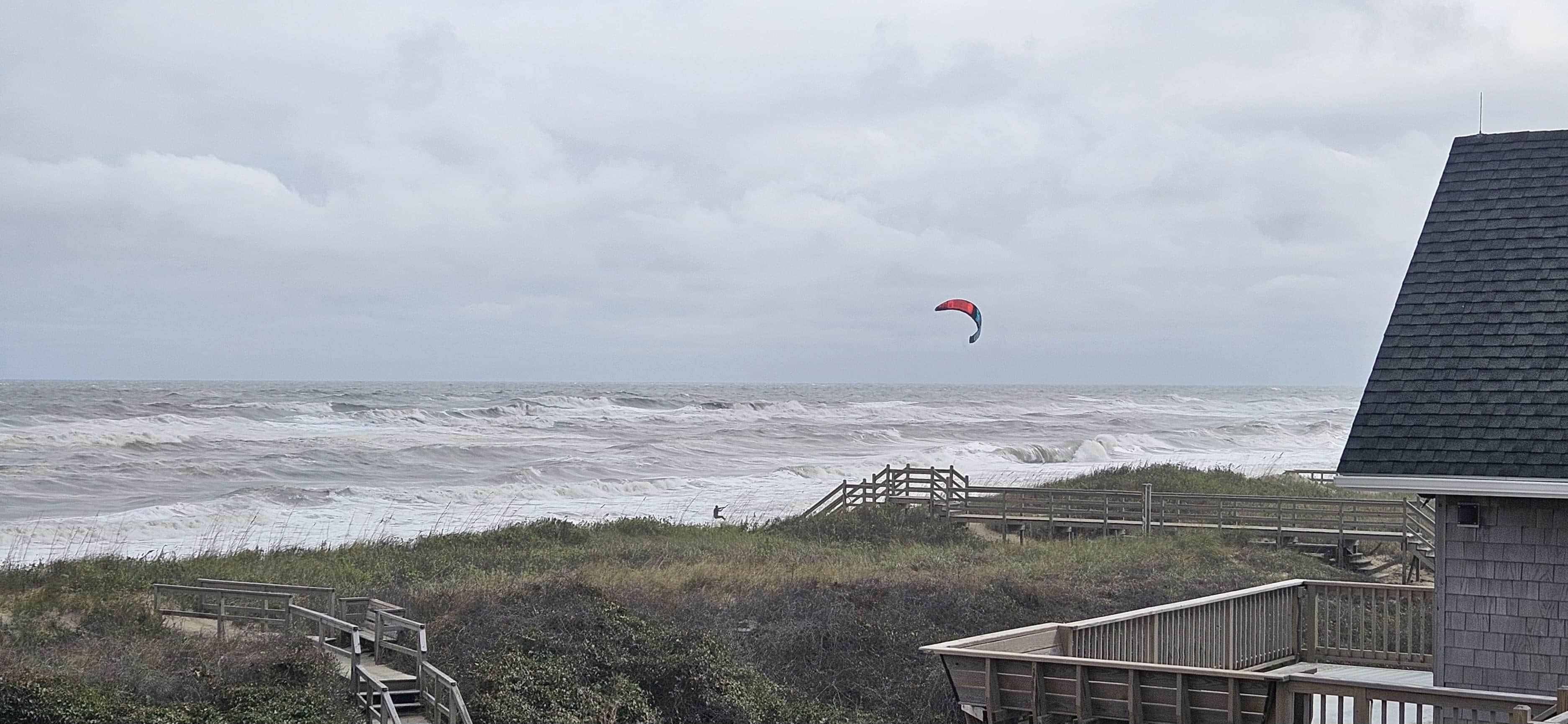 Kite surfer pic from the deck