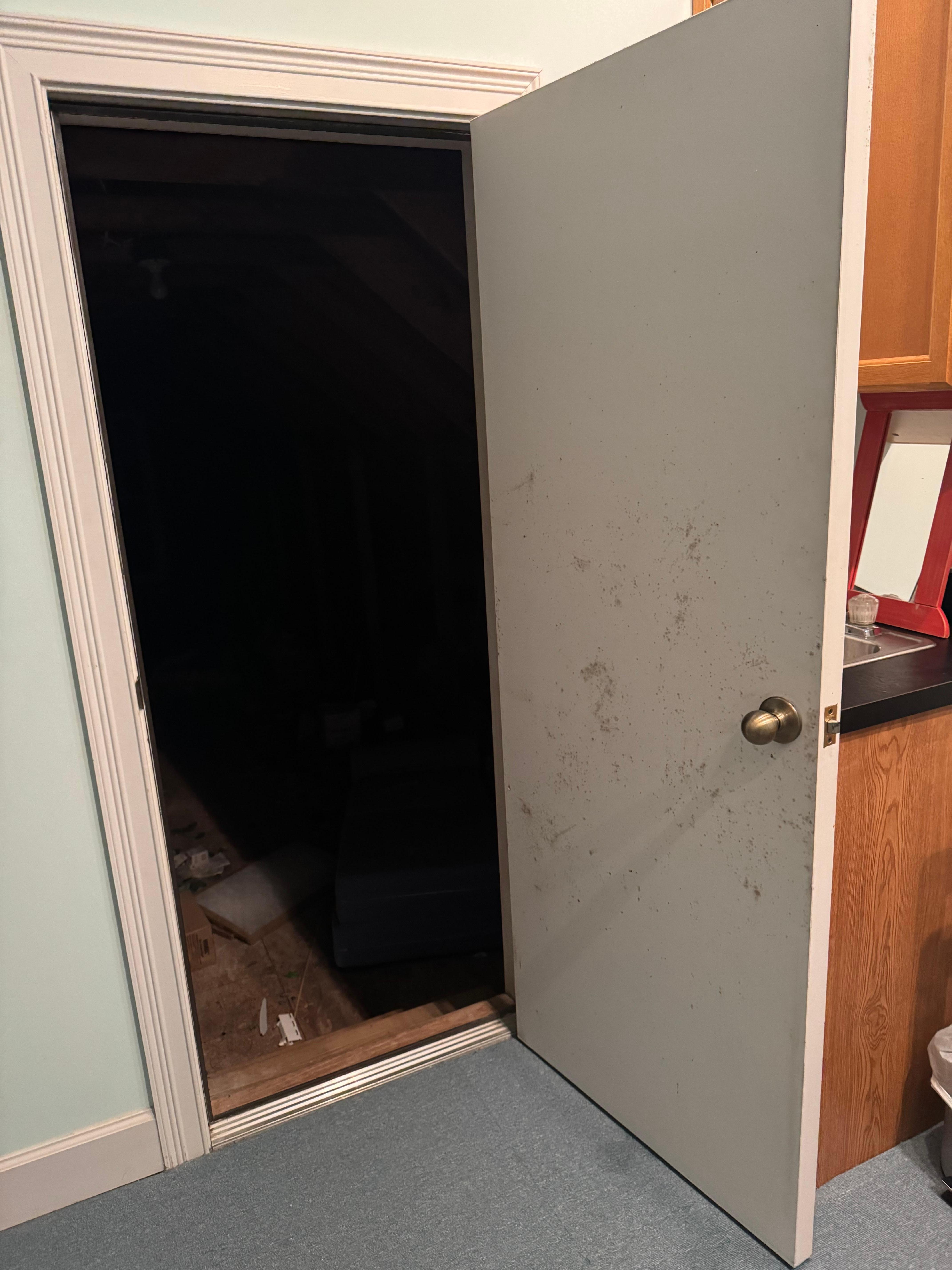 Mold and creepy attic opening