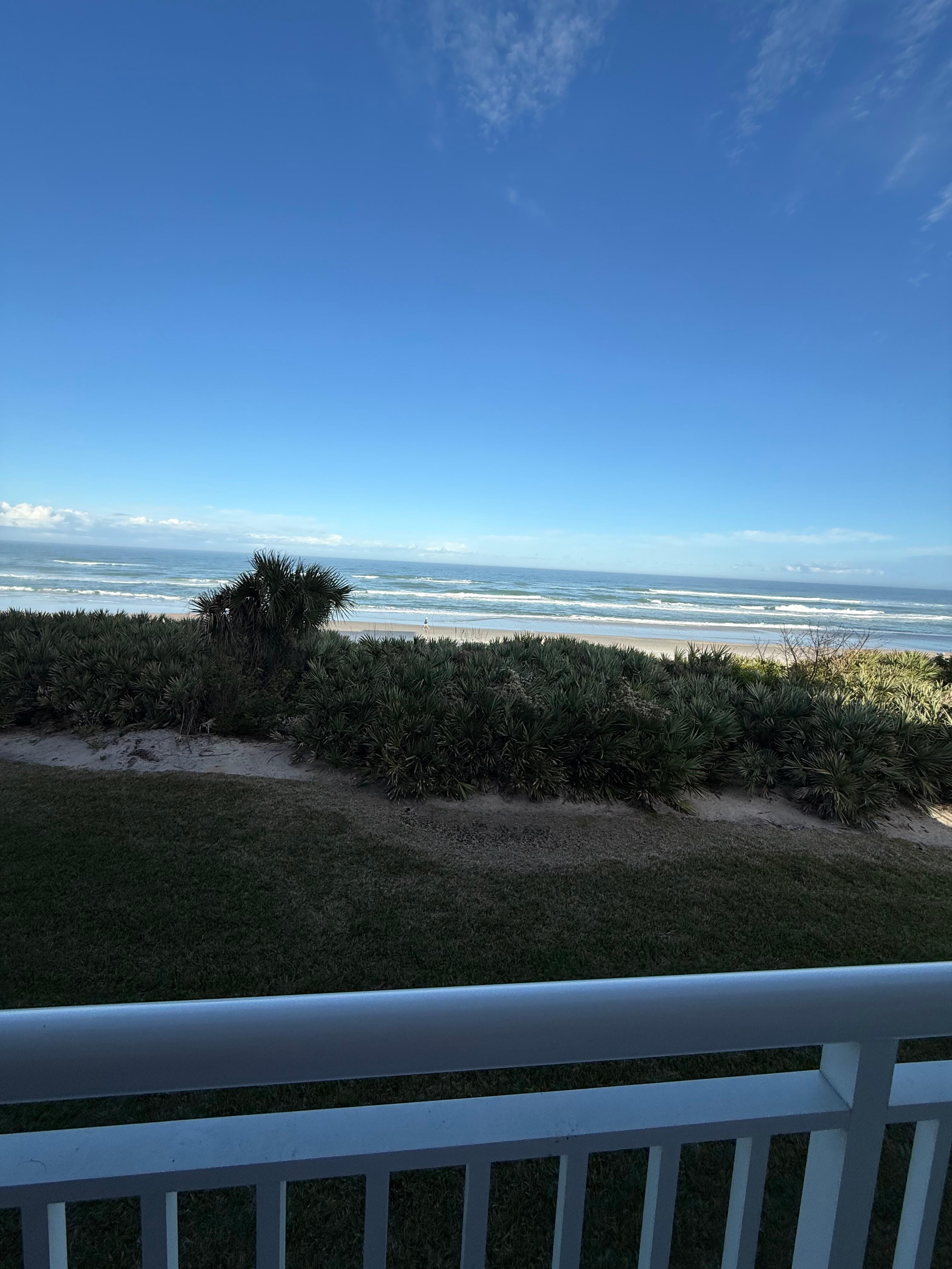 Ocean view from balcony
