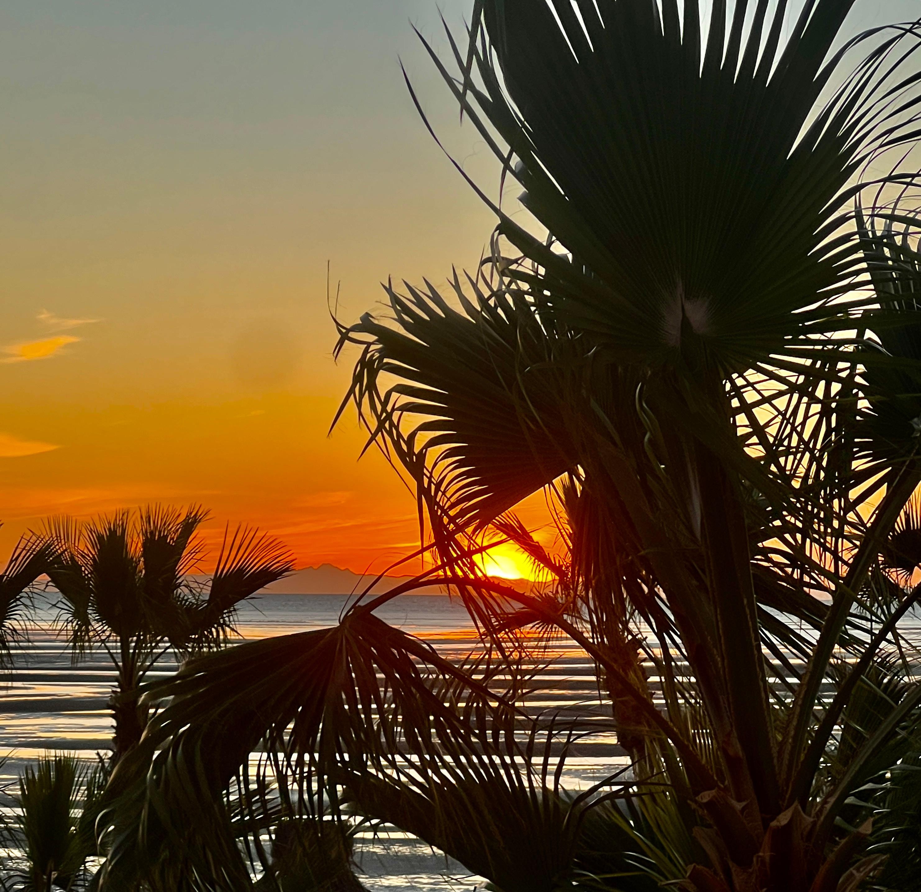 Sunset from onsite restaurant.