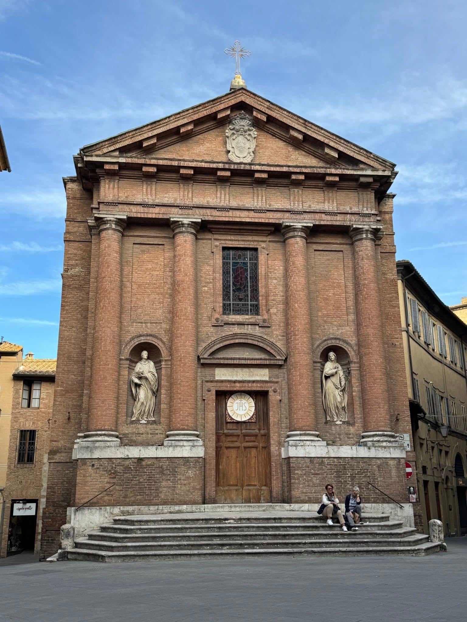 Near the apartment entrance. 