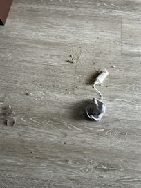 Bloody used tampon