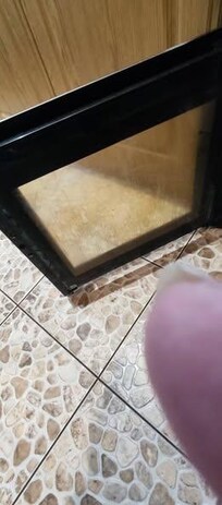 inside oven door