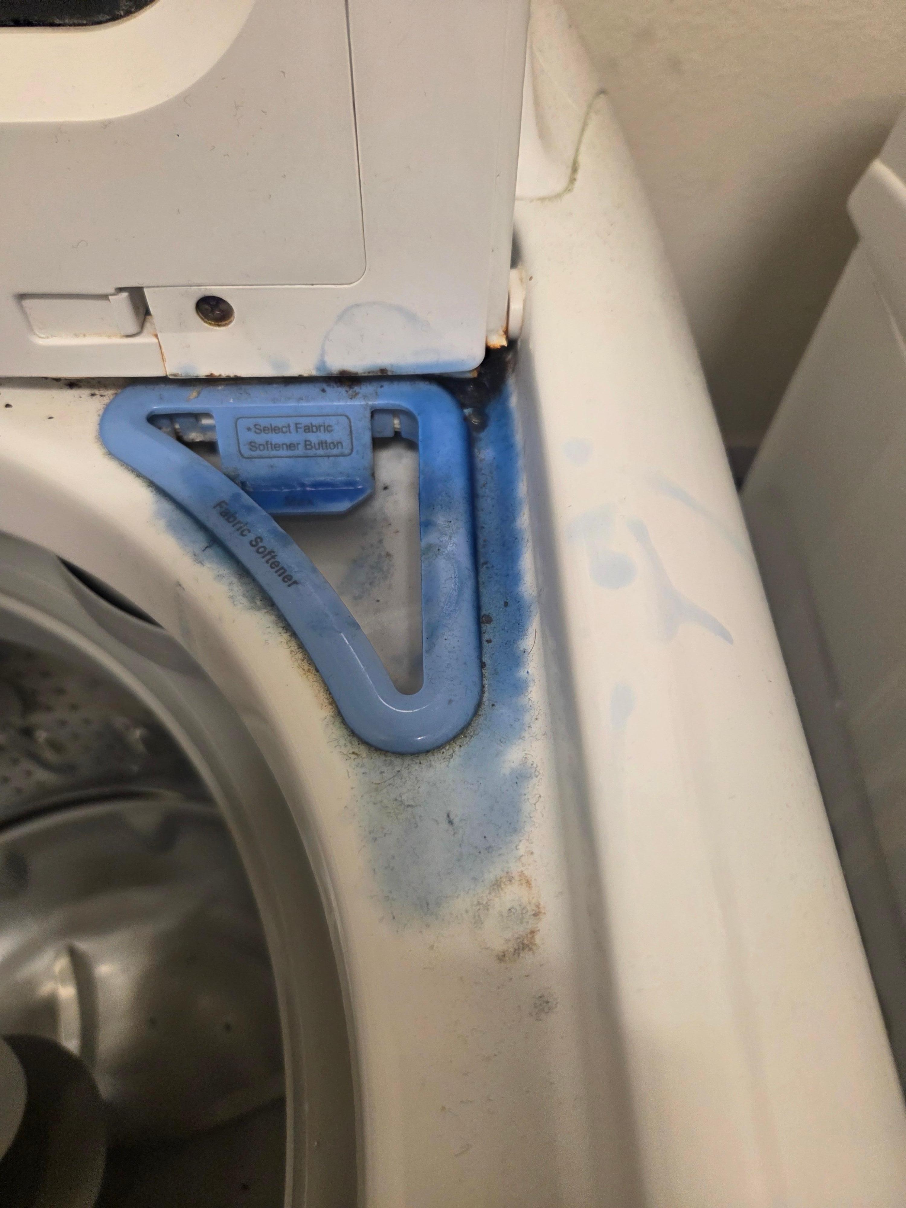 Dirty washing machine dispenser