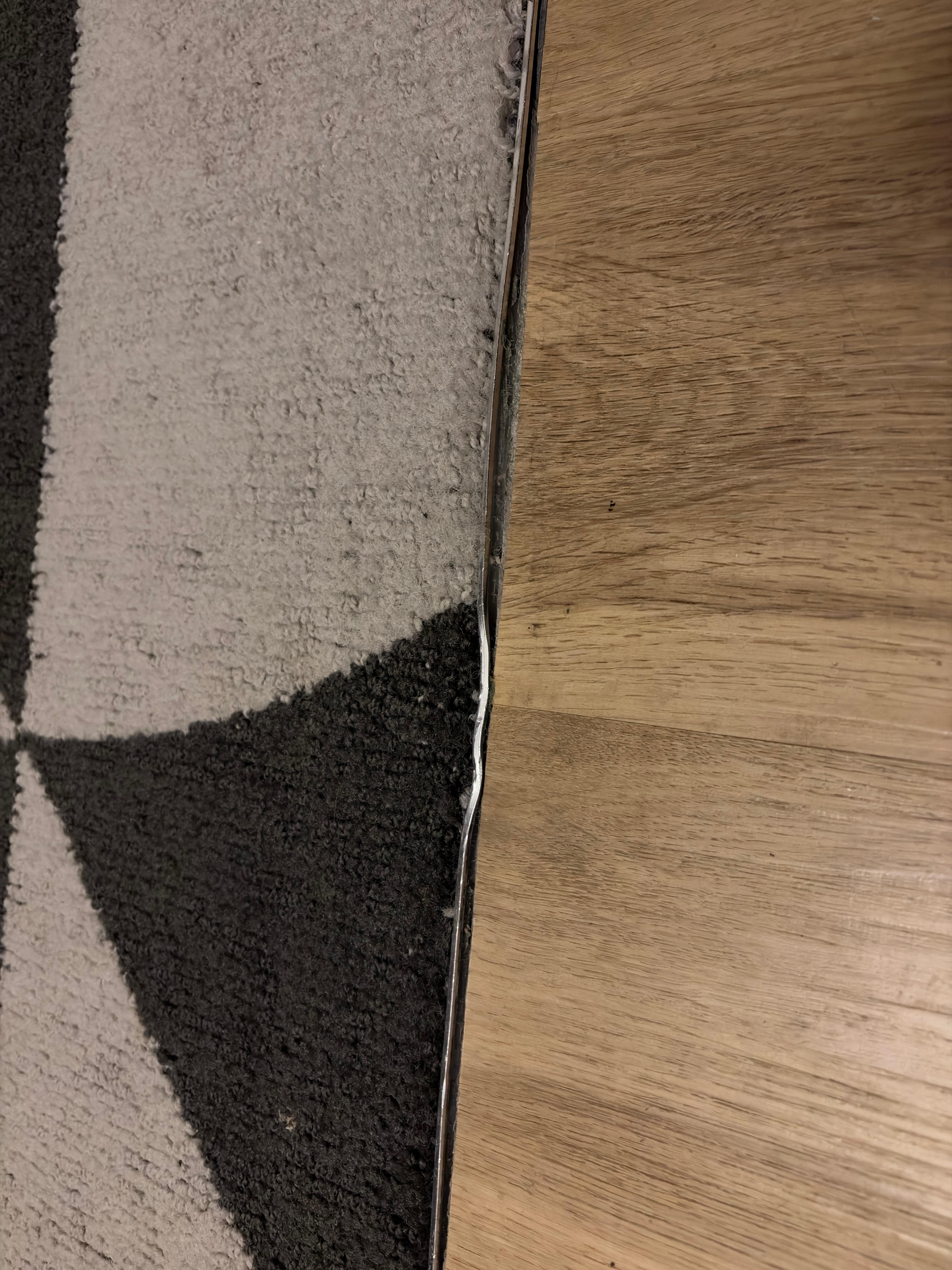 Tripping hazard by the front door 