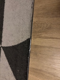 Tripping hazard by the front door