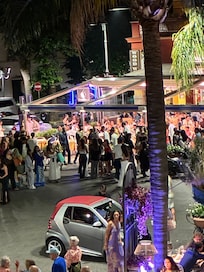 The piazza at night