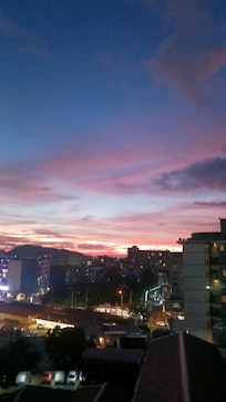 Rooftop sunset.
