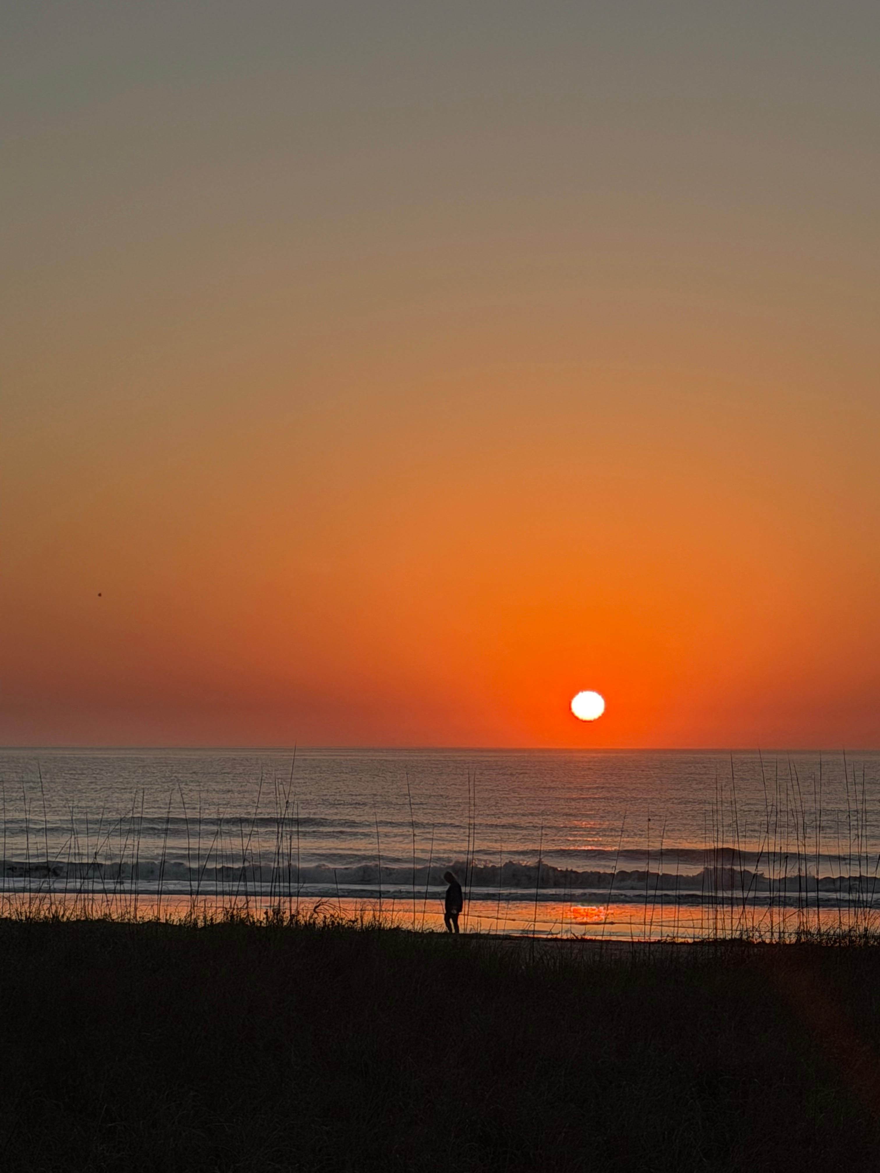 Sunsets were nice from the private boardwalk
