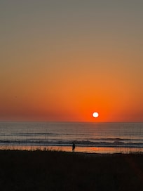 Sunsets were nice from the private boardwalk