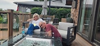 We enjoyed the fire pit on the deck.
