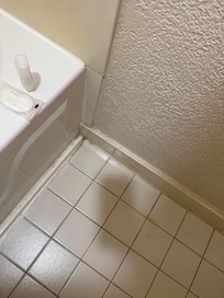 Dirty bathroom floor