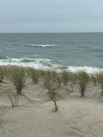 Beach seen from deck
