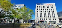 Walk between these 2 hotels to find Intercity Hotel