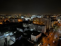 View of Casablanca from the rooftop restaurant.