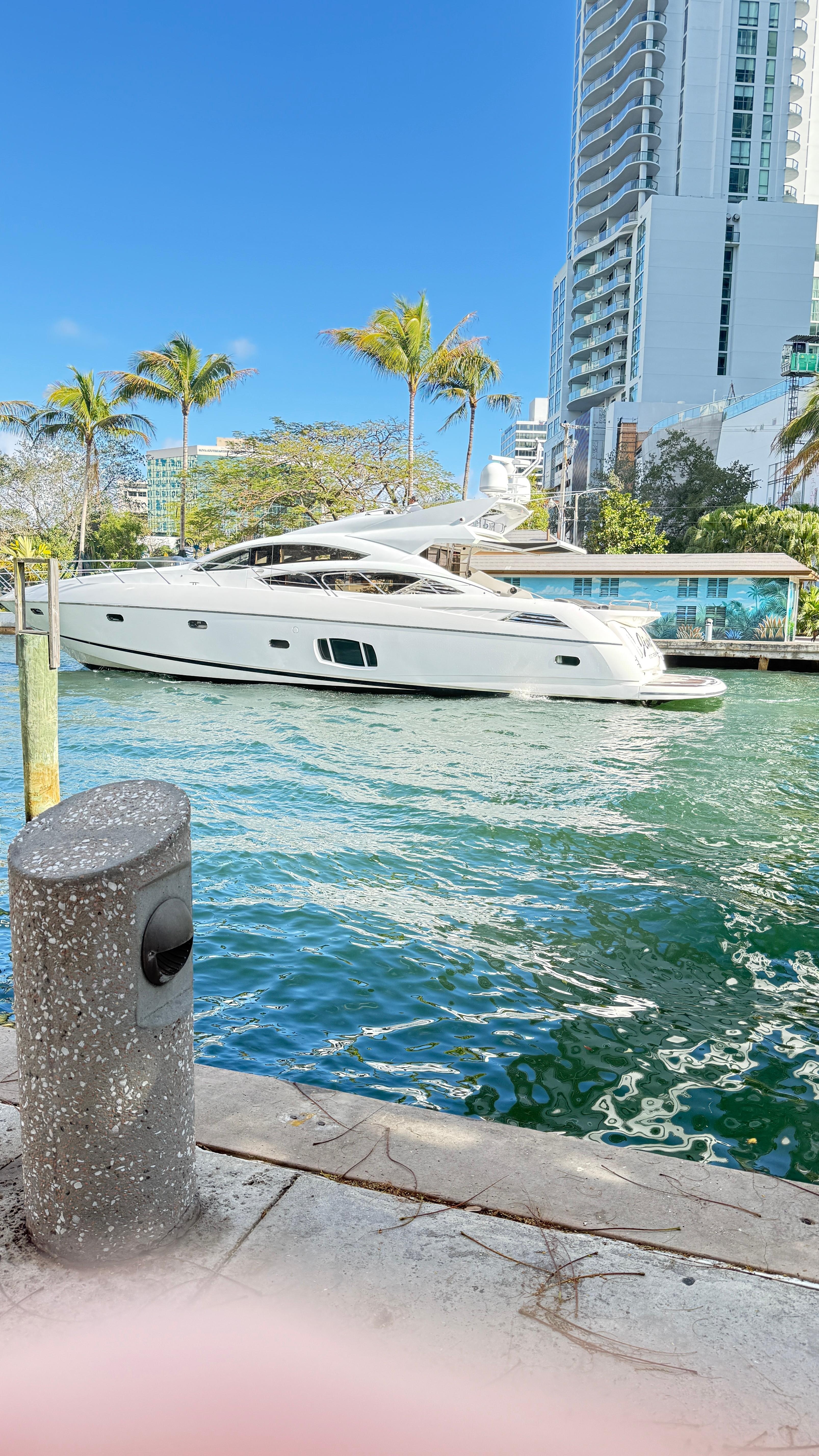 A yacht at Riverwalk