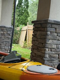 Damaged fence