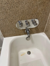 Rust in shower. Shower Control loose