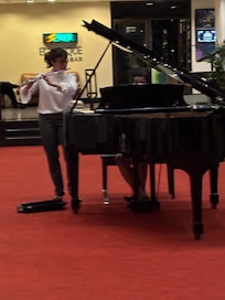 Piano and flute serenade was Wonderful!