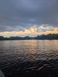 Another beautiful sunset while cruising in the pontoon.
