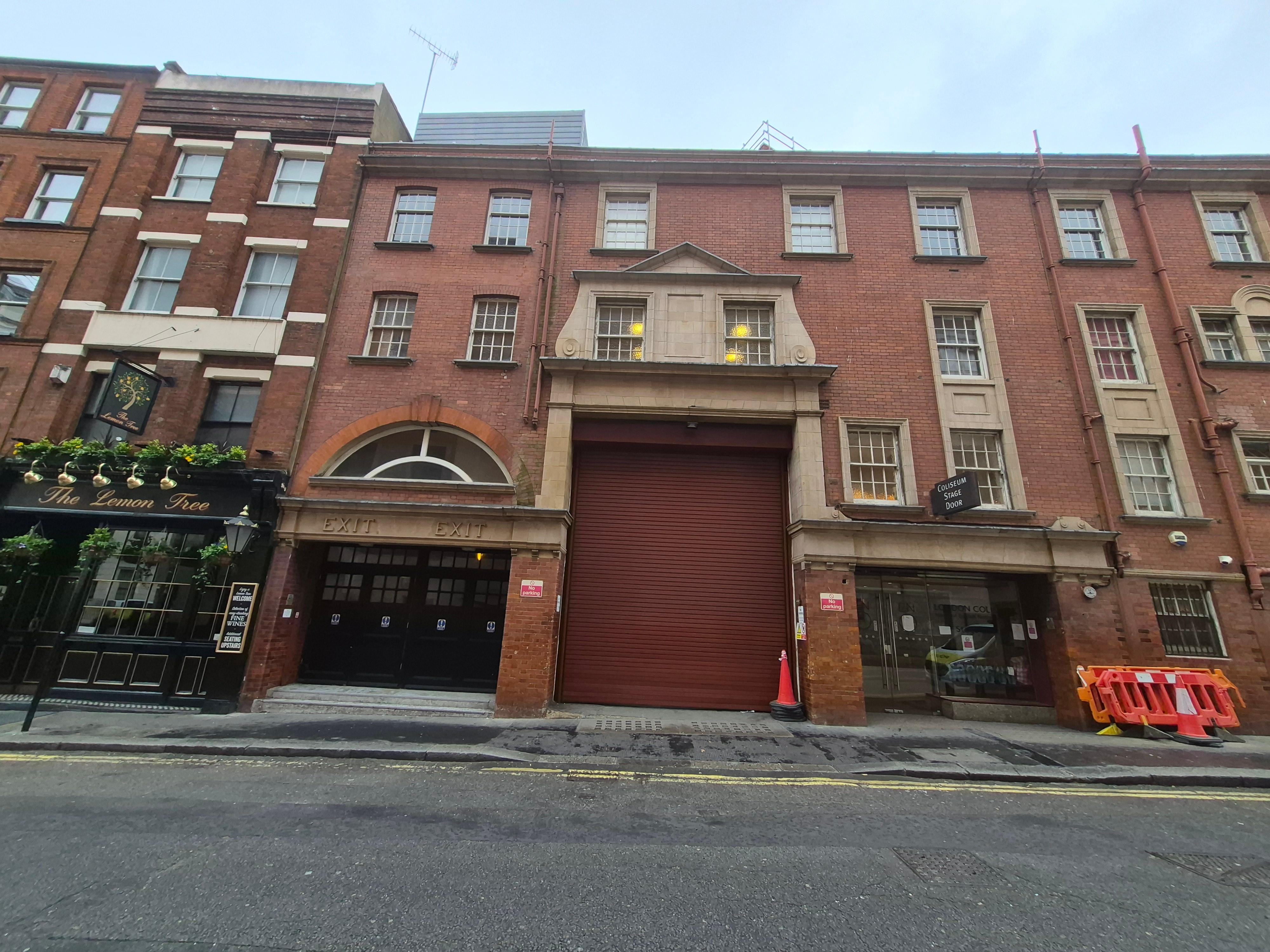 The hotel is opposite the back of the London Coliseum 