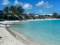 Photo of all the houses on the beach
