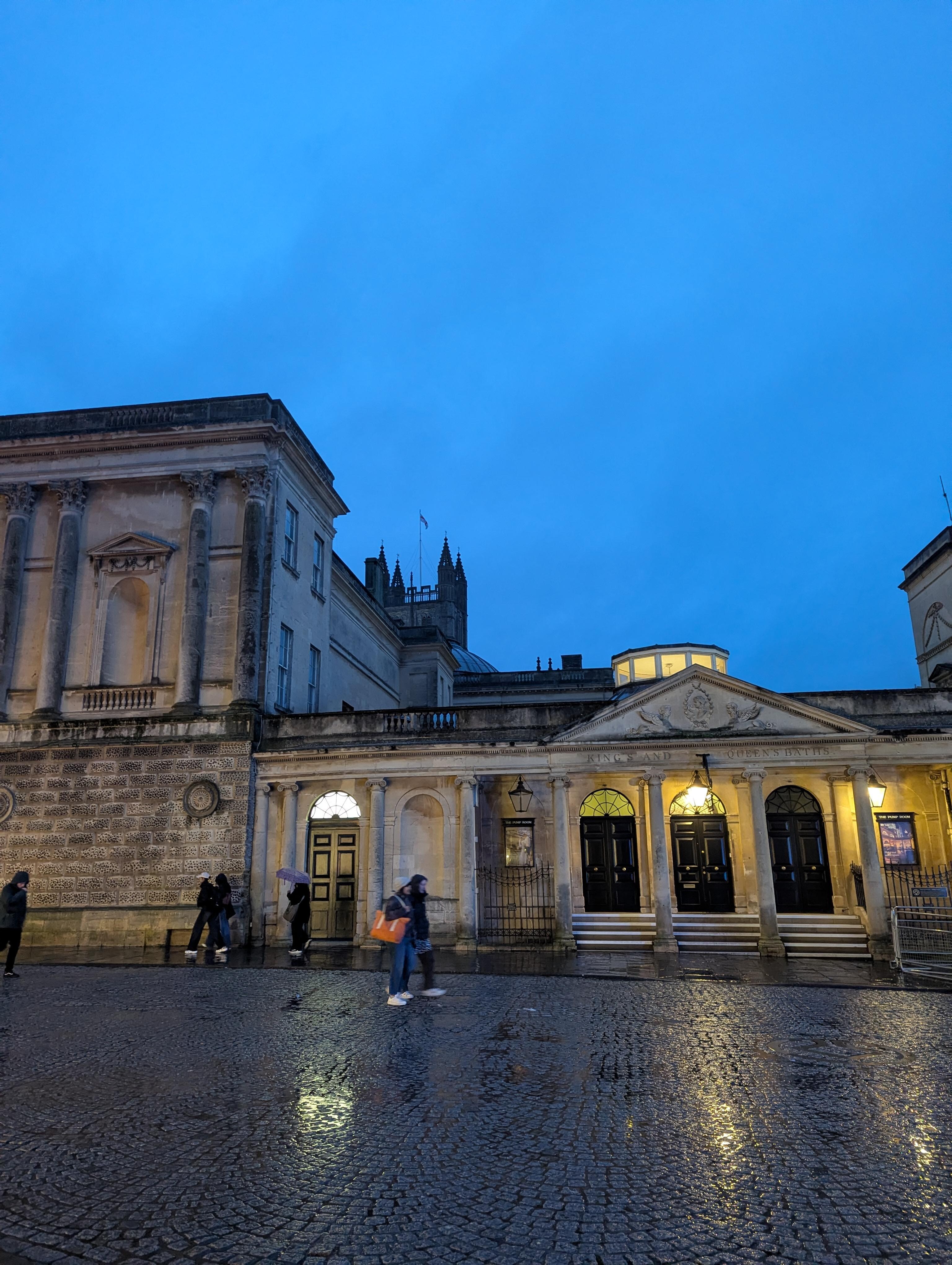 Roman Baths in the evening