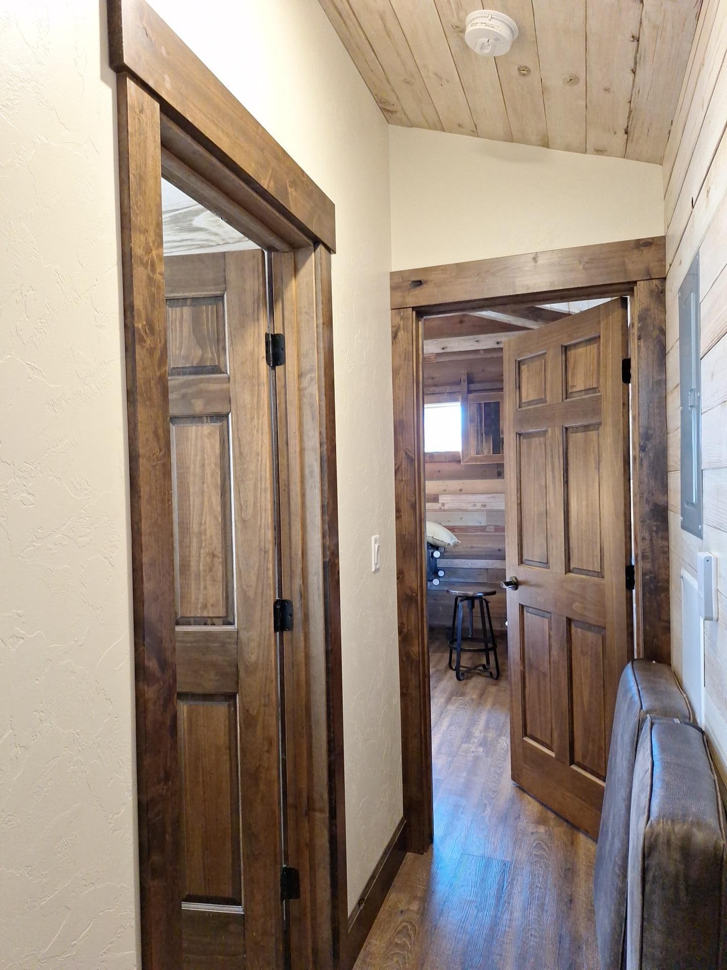 Bedroom and bathroom doors 