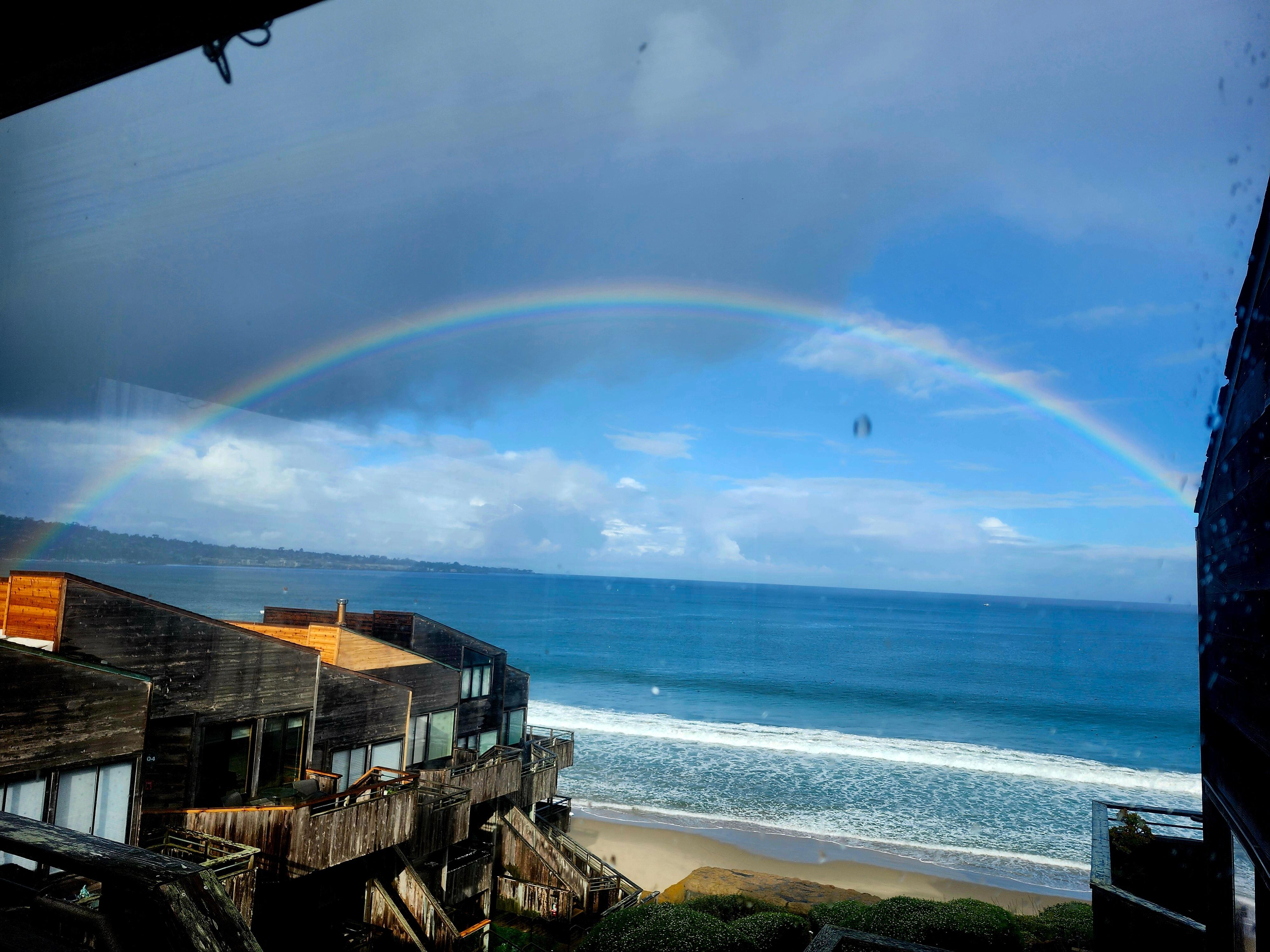 Rainbow from deck.