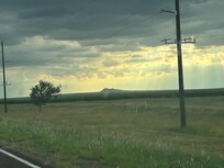 Driving in.