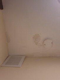 Example of repairs in the room since it's rough around the edges.