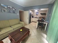 Living room, dining, kitchen area
