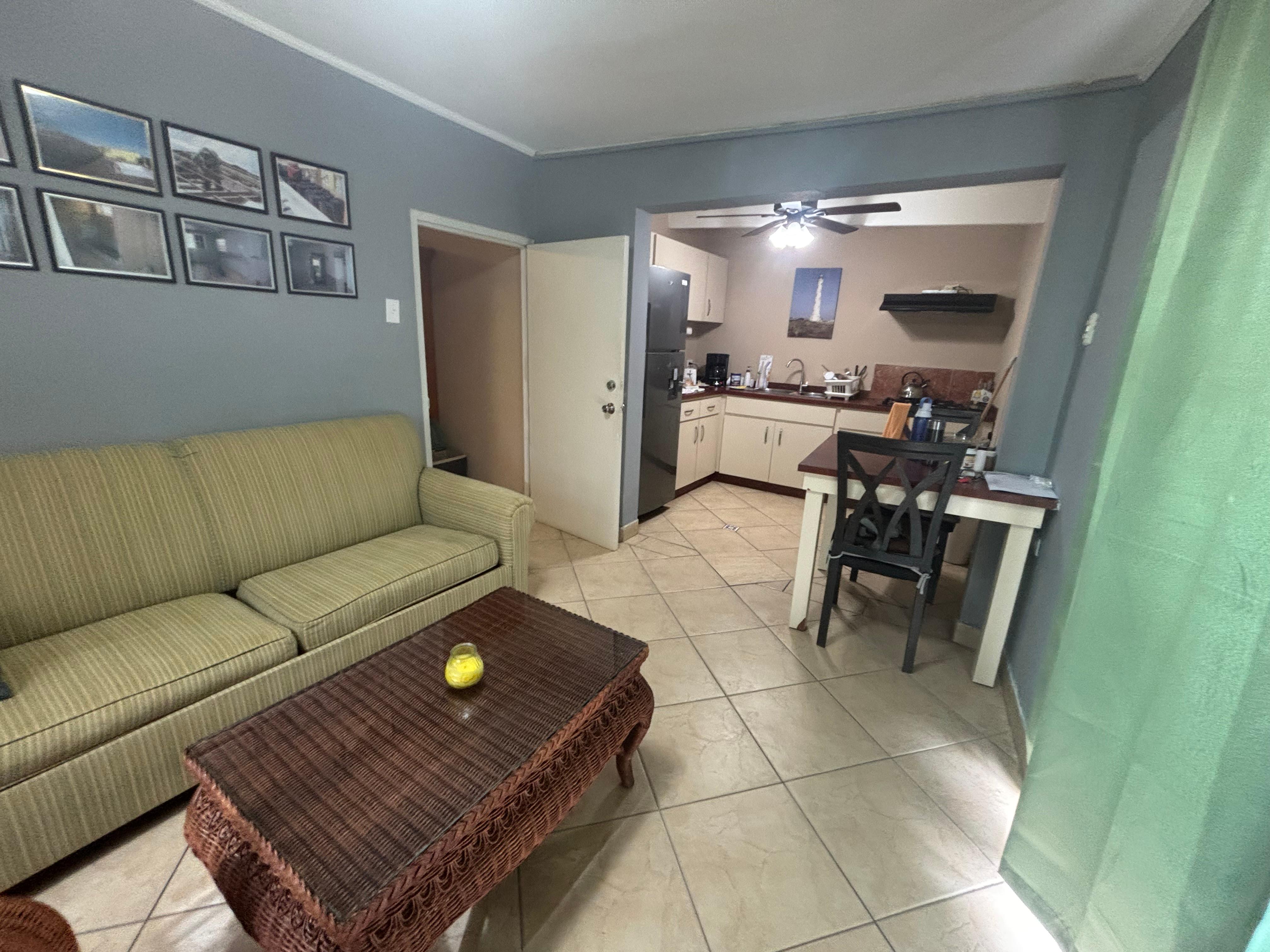 Living room, dining, kitchen area