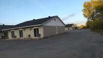 The back of the motel
