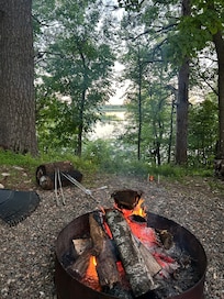 Beautiful view while having a fire