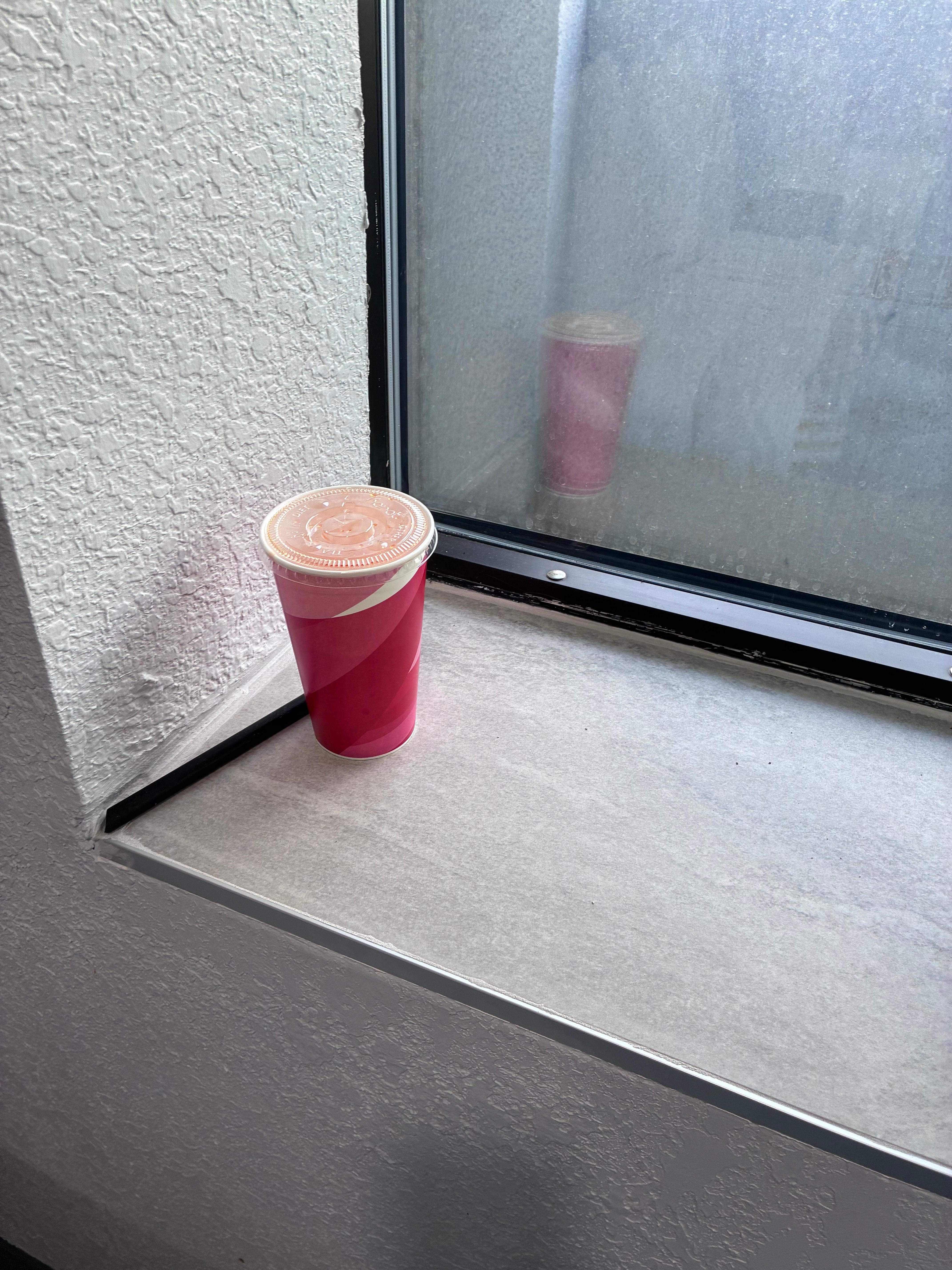 Garbage on the window sill