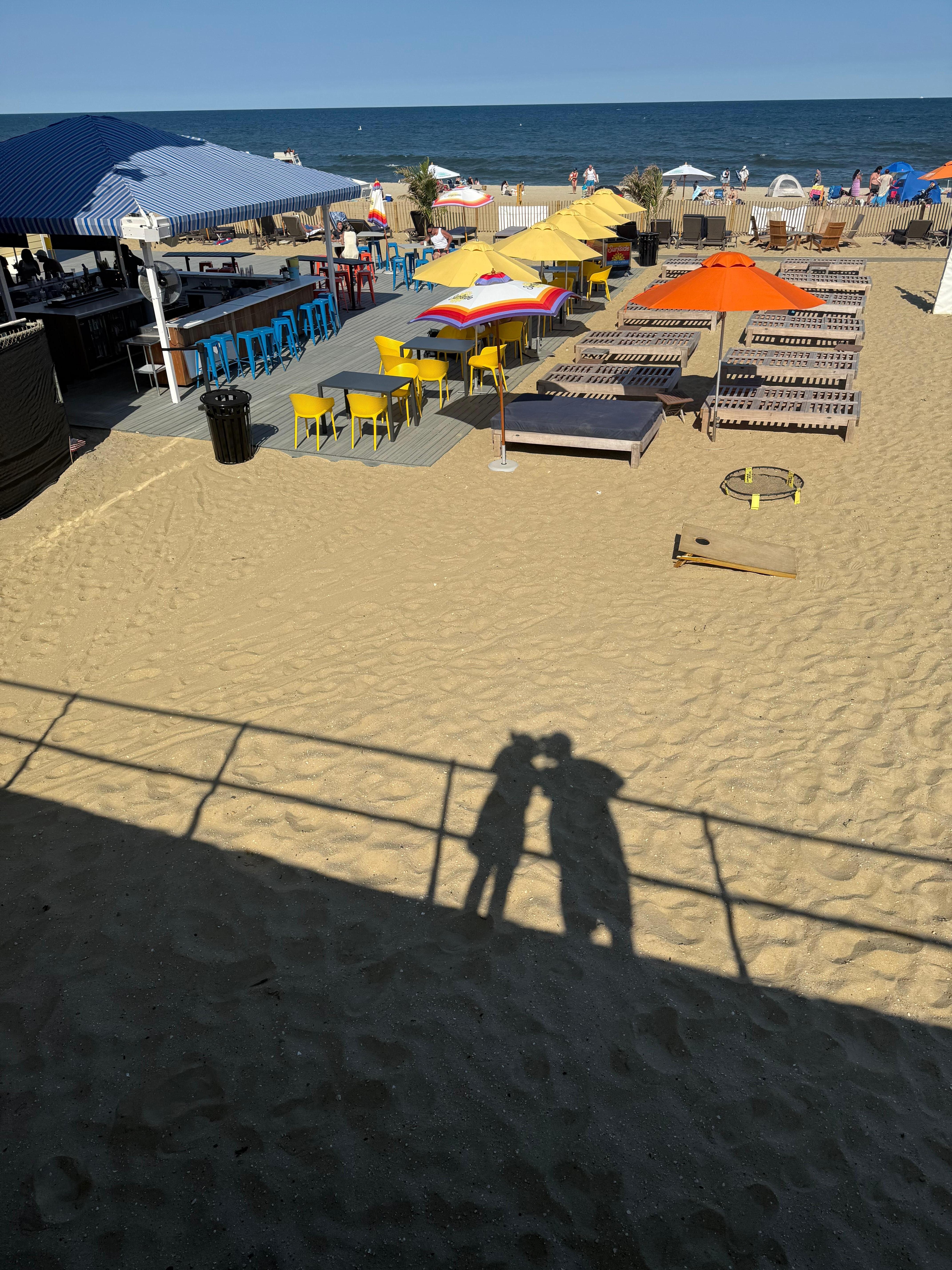 Not our resort, but a view of the public beach nearby. 