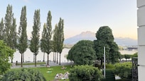 Mt. Pilatus view from our hotel room windows