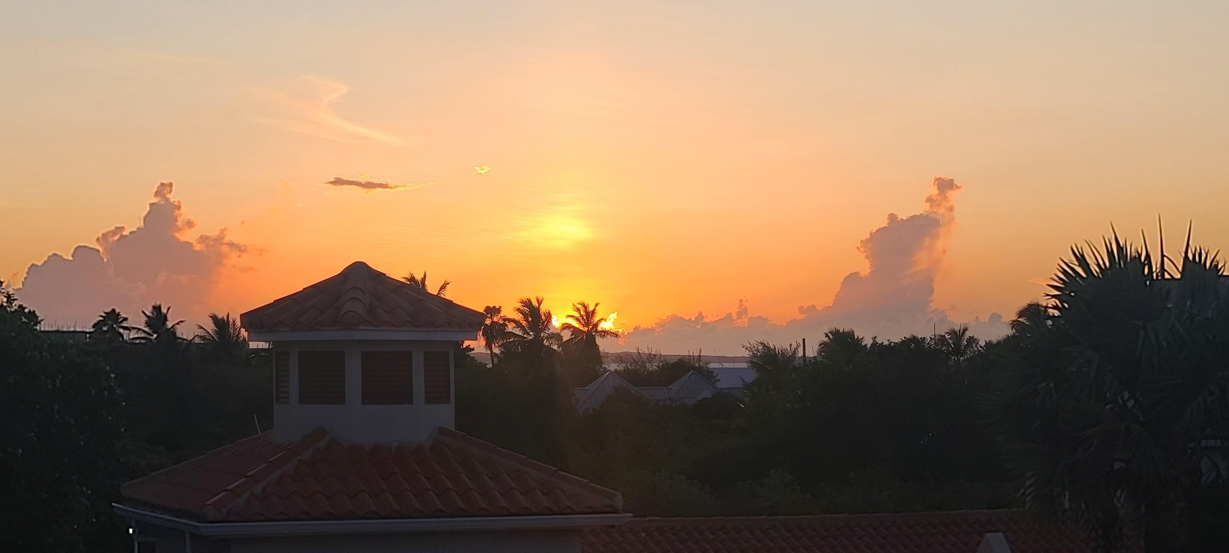 Sunset from the patio.