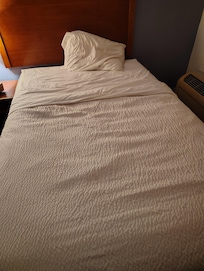 This is the condition of the bed when I arrived.