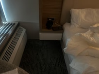 A/C blows right on bed