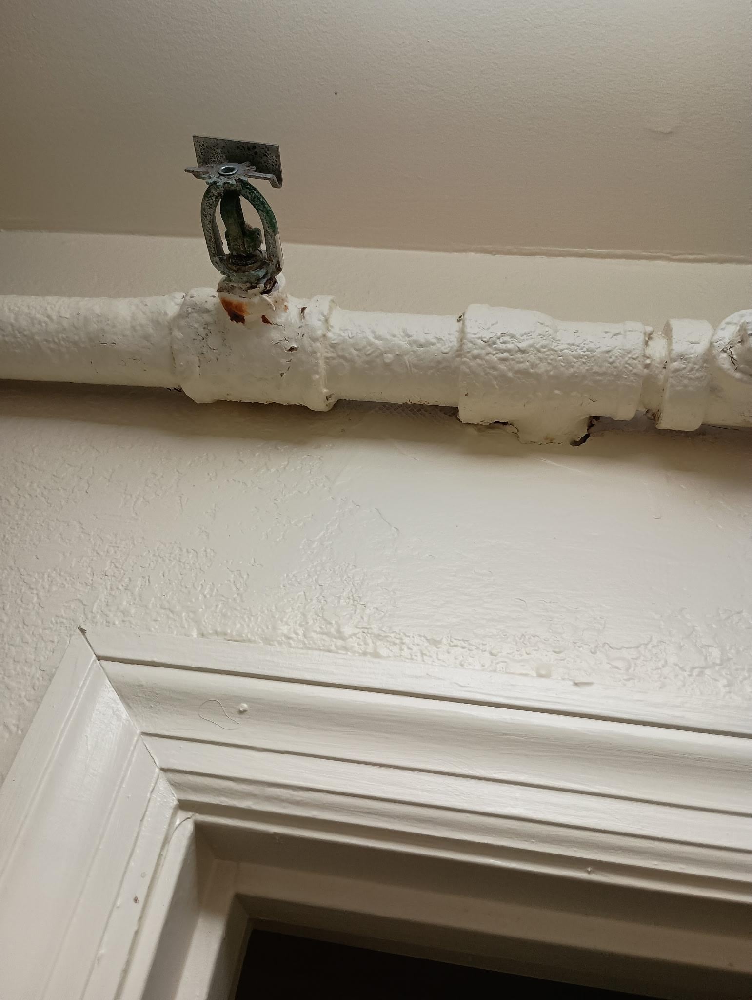 The rusty pipe.