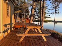 Preparing to have dinner during golden hour