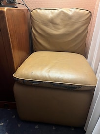 Old deteriorated chair.