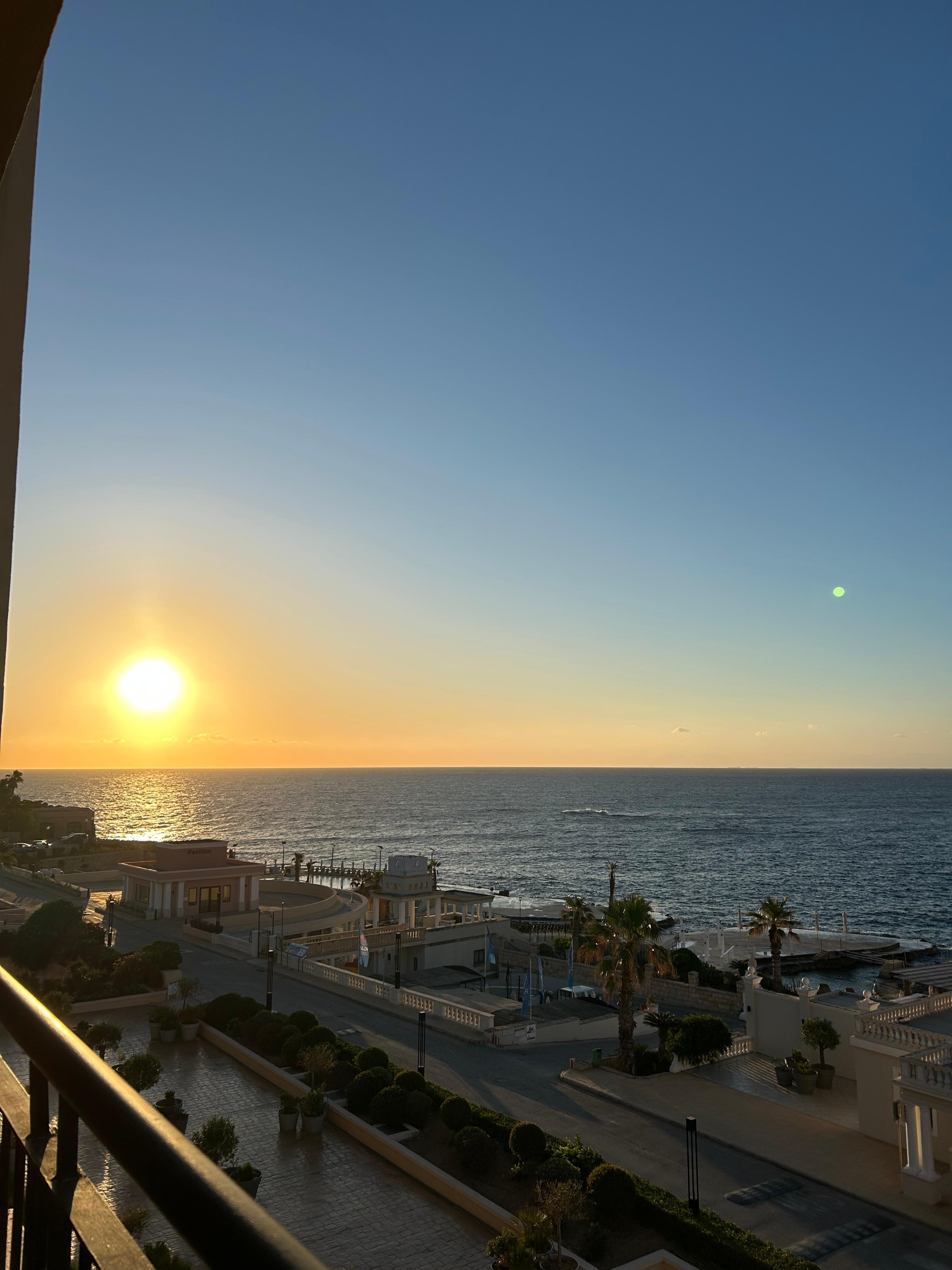 Sunrise off the balcony