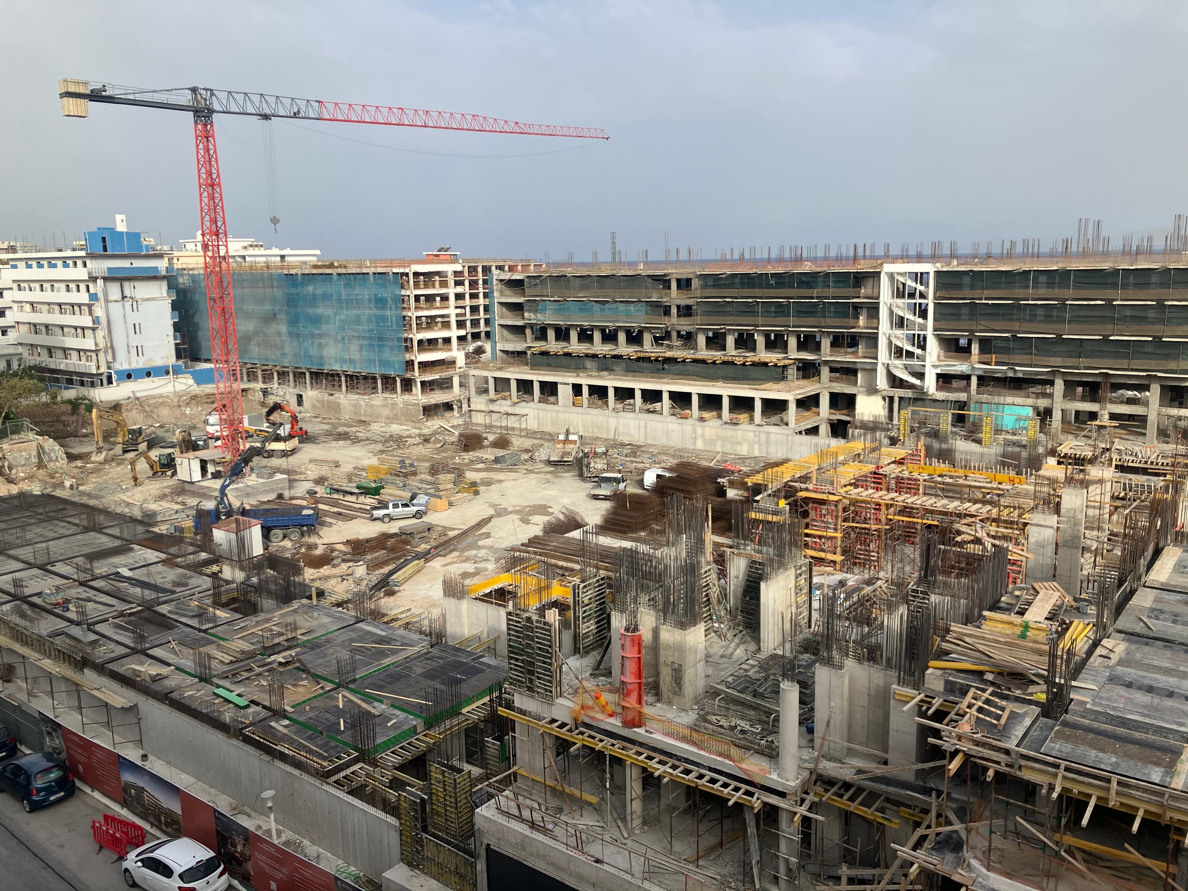Building site across the road - view from room! 