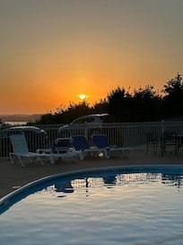 Had the pool to ourselves this night for sunset