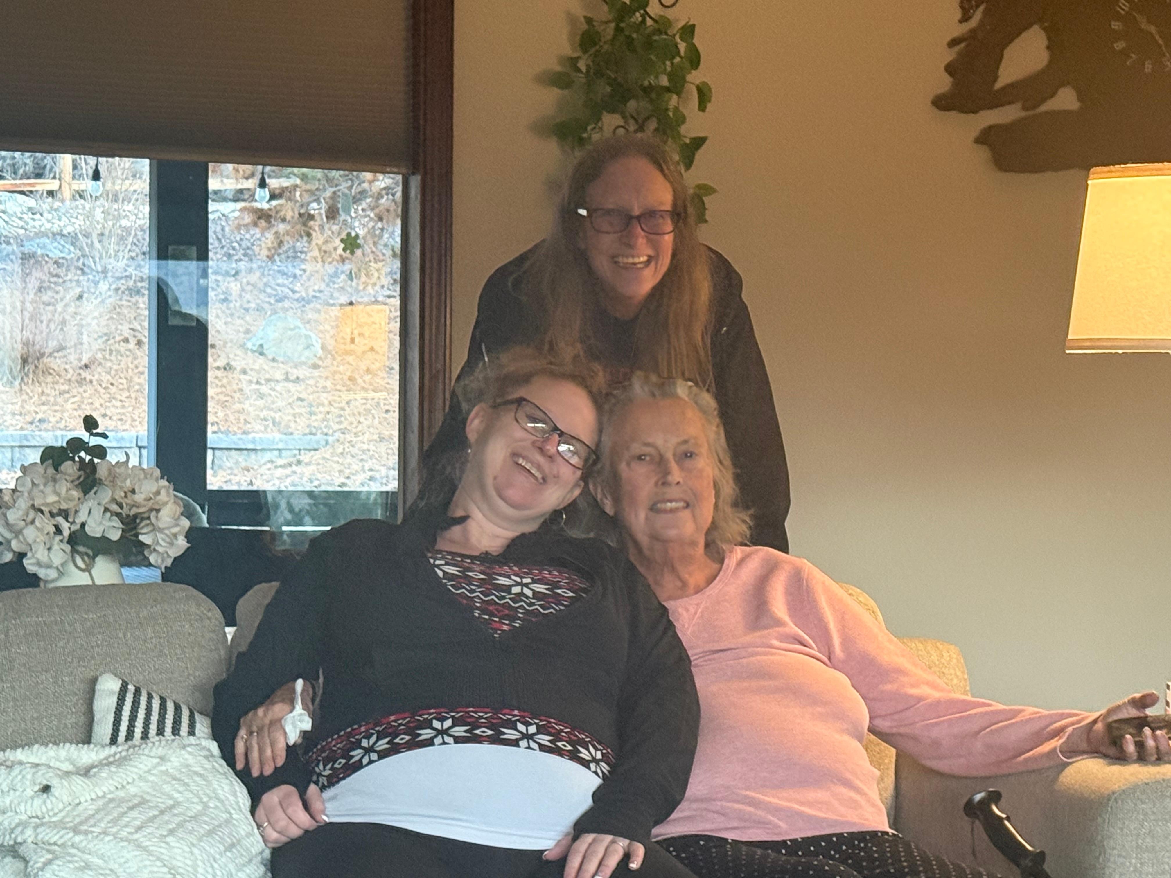 Me mom and my daughter! It was still fun, mom has a little dementia, so not being to access the tv, was an issue! Thank you!
