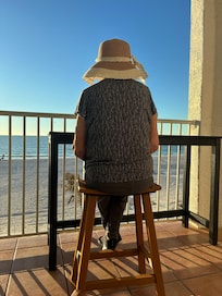 My 94 year old mother loved the balcony.